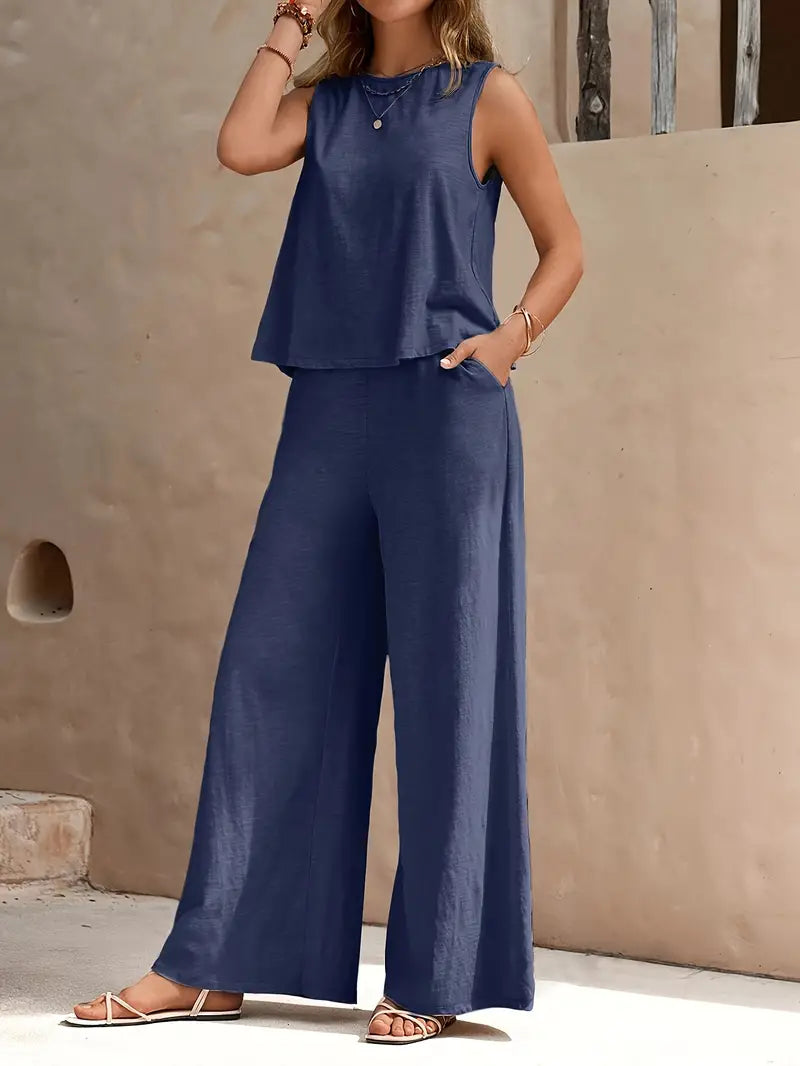 Set Elegante Emily: Canotta e Pantaloni