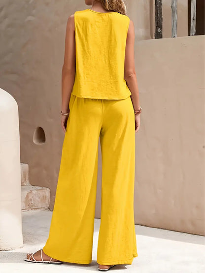 Set Elegante Emily: Canotta e Pantaloni