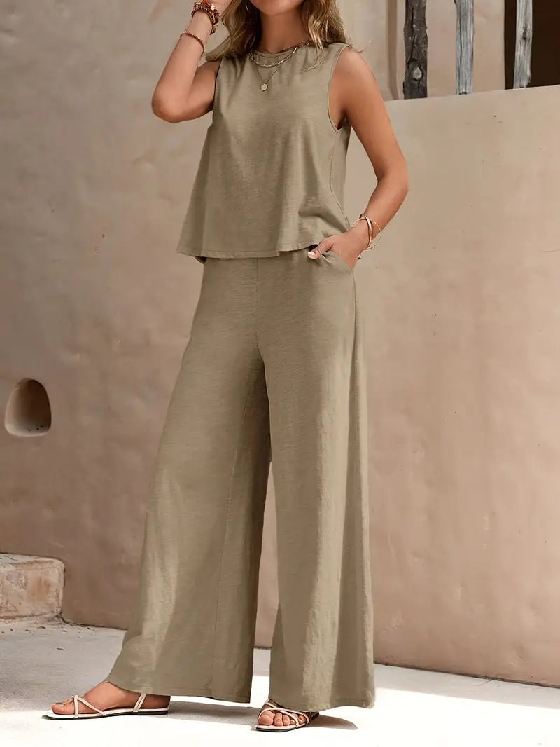 Set Elegante Emily: Canotta e Pantaloni