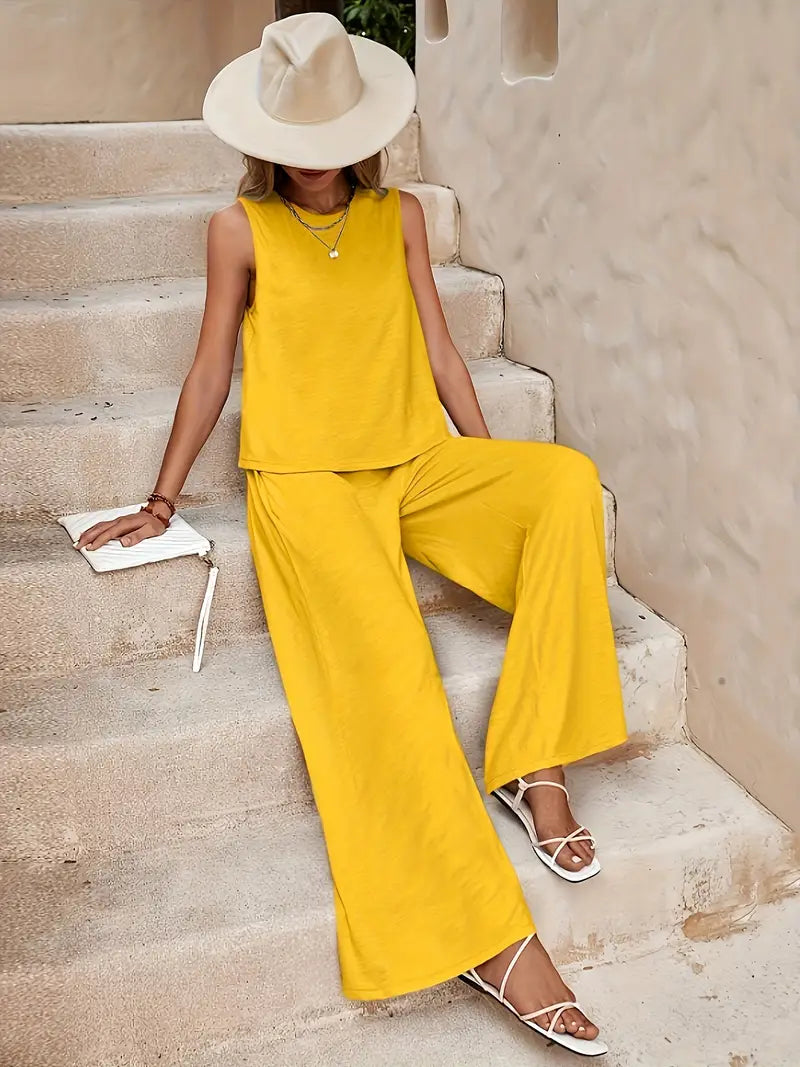 Set Elegante Emily: Canotta e Pantaloni